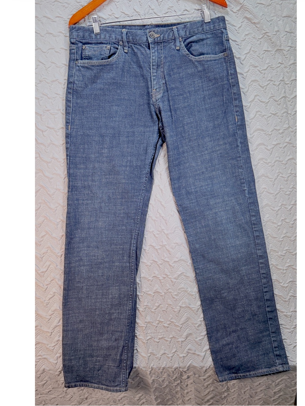 Burberry Brit Mens Size 34 Blue Straight Leg Stretch Denim Jeans